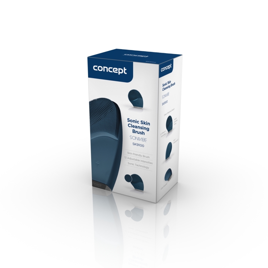 Concept SK9100 - Obrazna čistilna krtačka SONIVIBE 2W/5V 250 mAh IPX7 modra