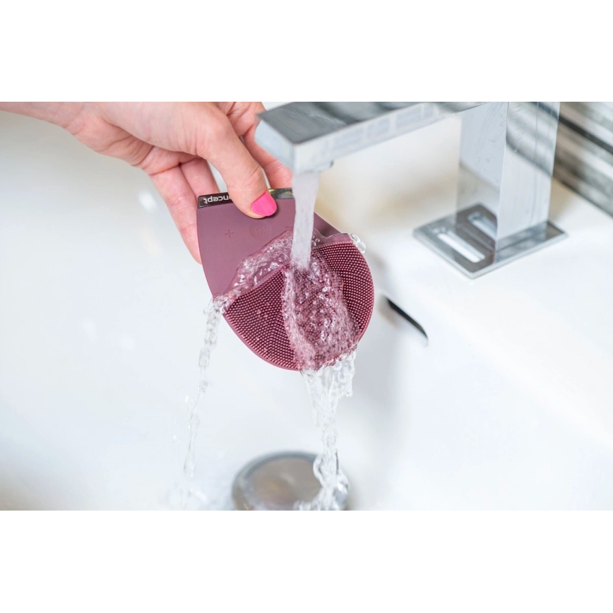 Concept SK9101 - čistilna krtačka za obraz SONIVIBE, 2W/5V, 250 mAh, IPX7, rdeča