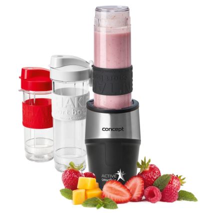 Concept SM3385 - Smoothie mešalnik z dodatki ACTIVE SMOOTHIE 500W/230V črn