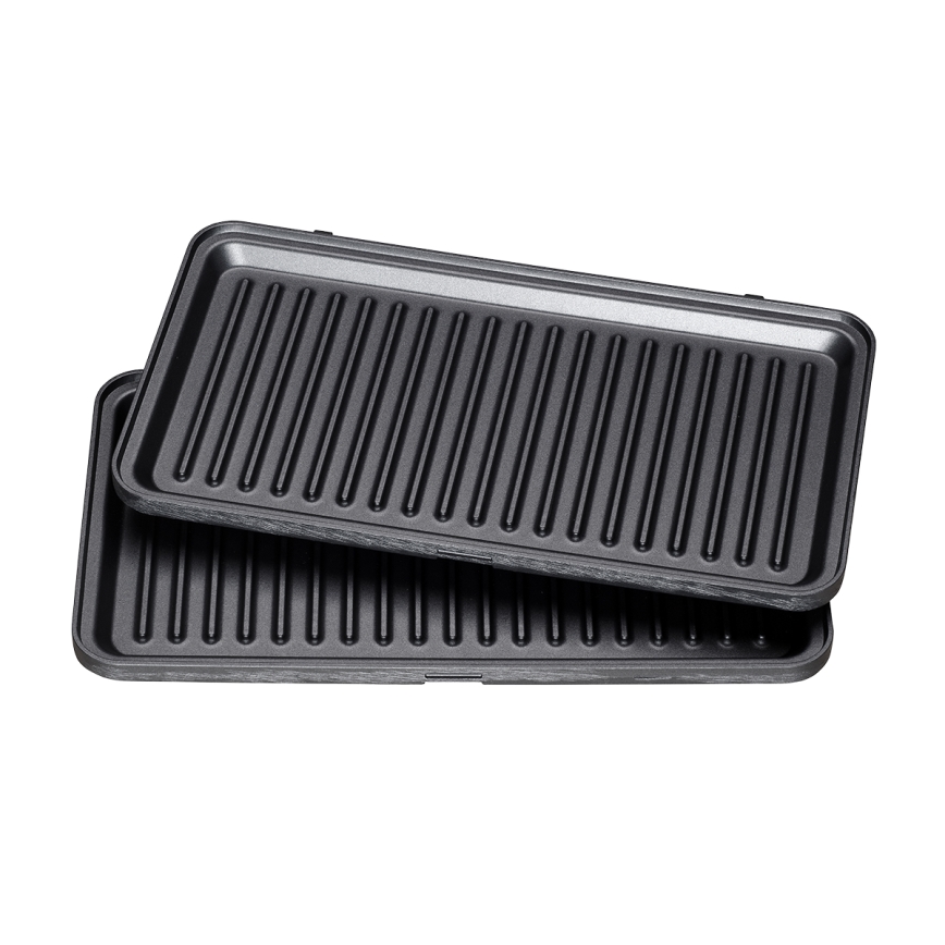 Concept SV3070 - XXL opekač 4v1 900W/230V črna/nerjaveče jeklo