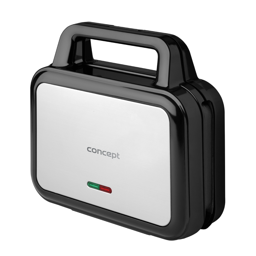 Concept SV3070 - XXL opekač 4v1 900W/230V črna/nerjaveče jeklo