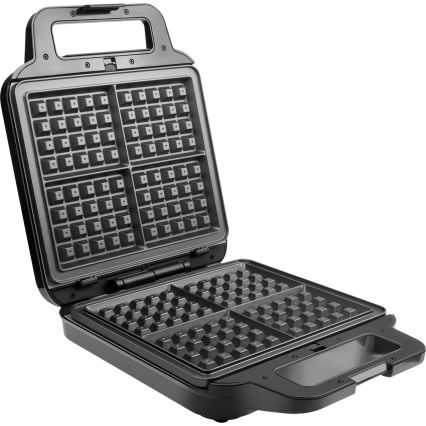 Concept SV3080 - Toster FAMILY 3v1 1200W/230V črna/nerjaveče jeklo