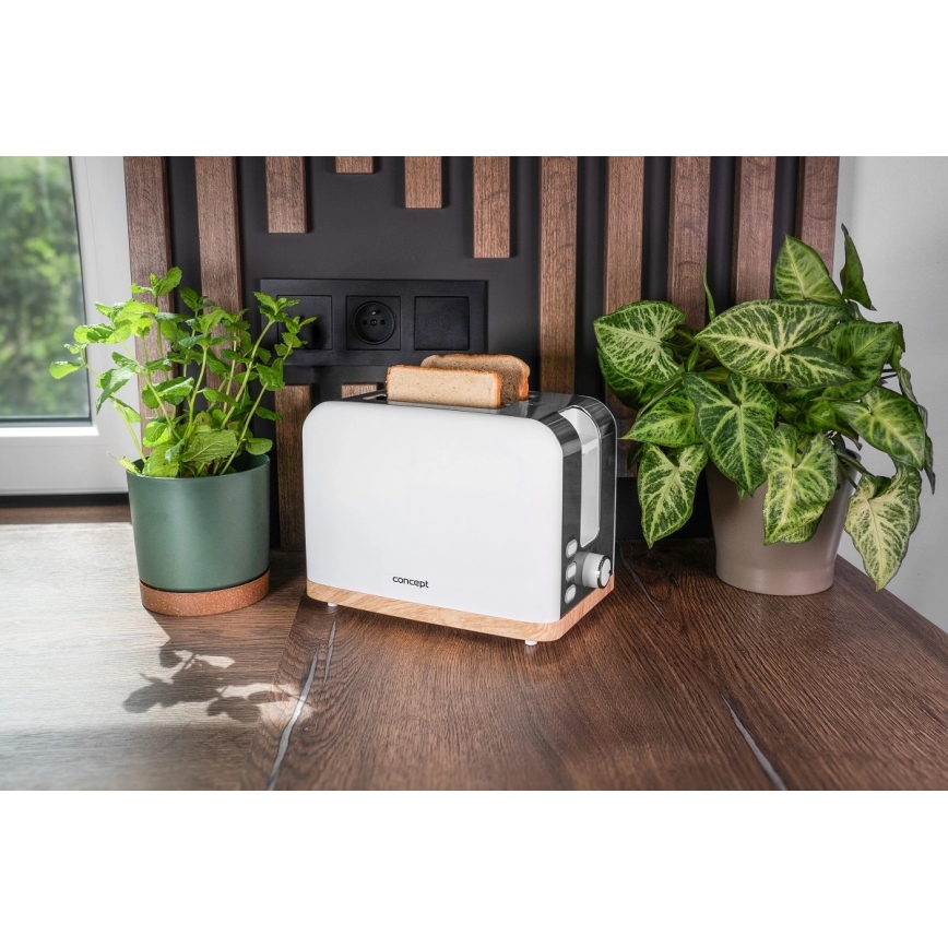Concept TE2015 - Opekač z dvema režama 930W/230V bel