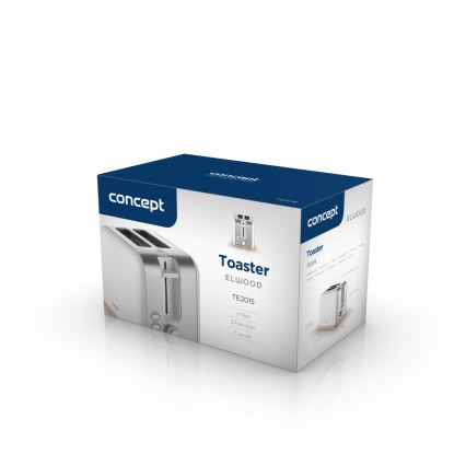 Concept TE2015 - Opekač z dvema režama 930W/230V bel