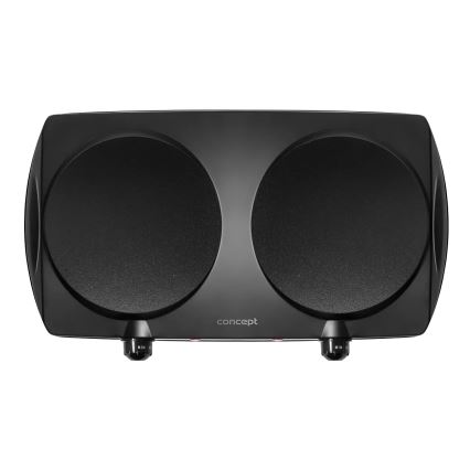 Concept VE3060 - Dvojna kuhalna plošča 2500 W/230 V črna