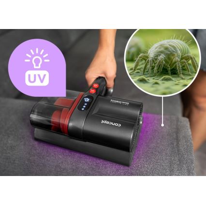 Concept VP2000 - Ročni antibakterijski sesalnik z UV-C svetilko LUMISTAR 120W/11,1V