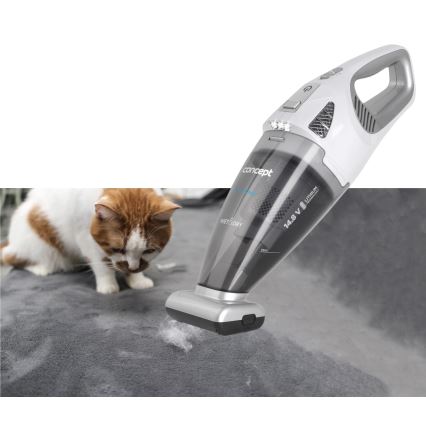 Concept VP4370 - Ročni sesalnik WET & DRY PERFECT CLEAN 90W/14,8V 2200 mAh bela