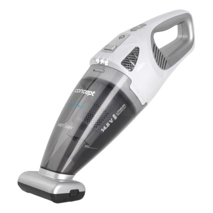 Concept VP4370 - Ročni sesalnik WET & DRY PERFECT CLEAN 90W/14,8V 2200 mAh bela