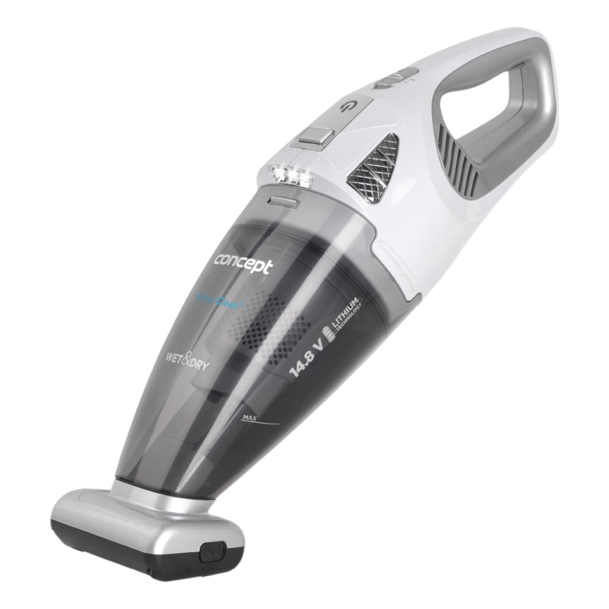 Concept VP4370 - Ročni sesalnik WET & DRY PERFECT CLEAN 90W/14,8V 2200 mAh bela
