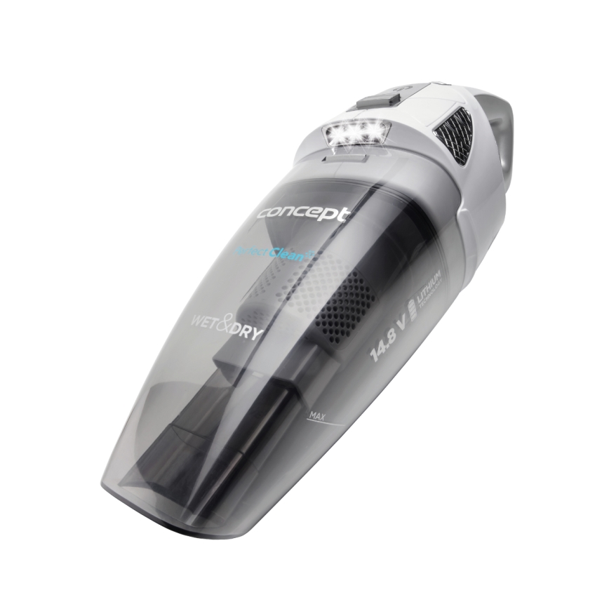 Concept VP4370 - Ročni sesalnik WET & DRY PERFECT CLEAN 90W/14,8V 2200 mAh bela