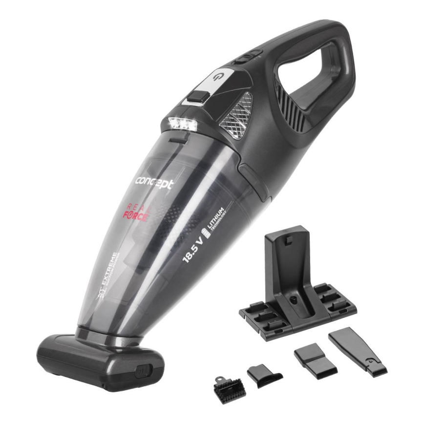 Concept VP4380 - Ročni sesalnik REAL FORCE 110W/18,5V 2200 mAh črna