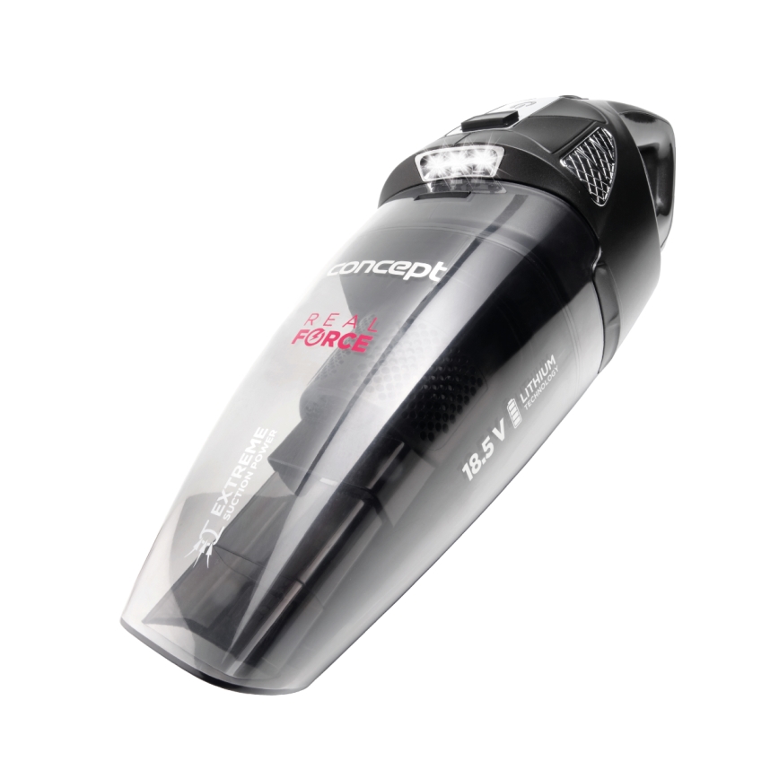 Concept VP4380 - Ročni sesalnik REAL FORCE 110W/18,5V 2200 mAh črna