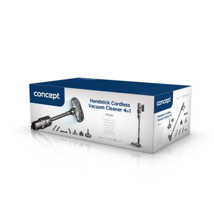 Concept VP6260 - Palični sesalnik 4v1 ULTIMATE PRO+ 500W/29,6V 2200 mAh črna