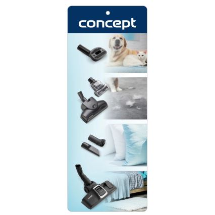 Concept VP8291 - Vrečasti sesalnik PERFECT CLEAN PET EXPERT 700W/230V bel