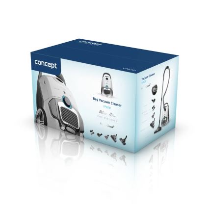 Concept VP8291 - Vrečasti sesalnik PERFECT CLEAN PET EXPERT 700W/230V bel