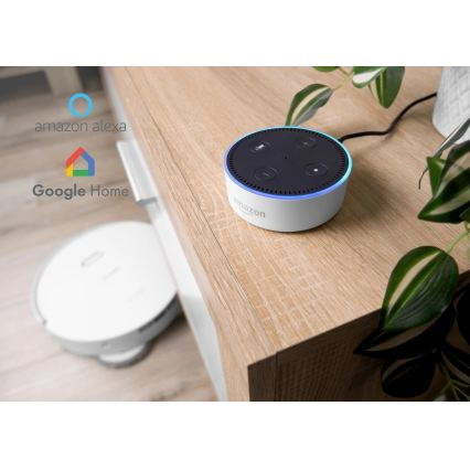Concept VR4050 - Pametni robotski sesalnik z mopom 2 v 1 OPTIMUS AQUA PRO LASER 3D 600W/230V 5200 mAh Wi-Fi bela