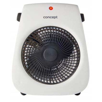 Concept vt7040 - Ventilator z grelnim telesom 1000/2000W/230V bela
