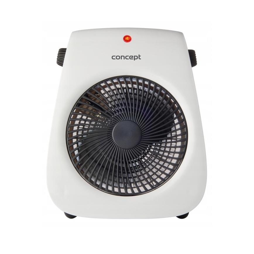 Concept vt7040 - Ventilator z grelnim telesom 1000/2000W/230V bela