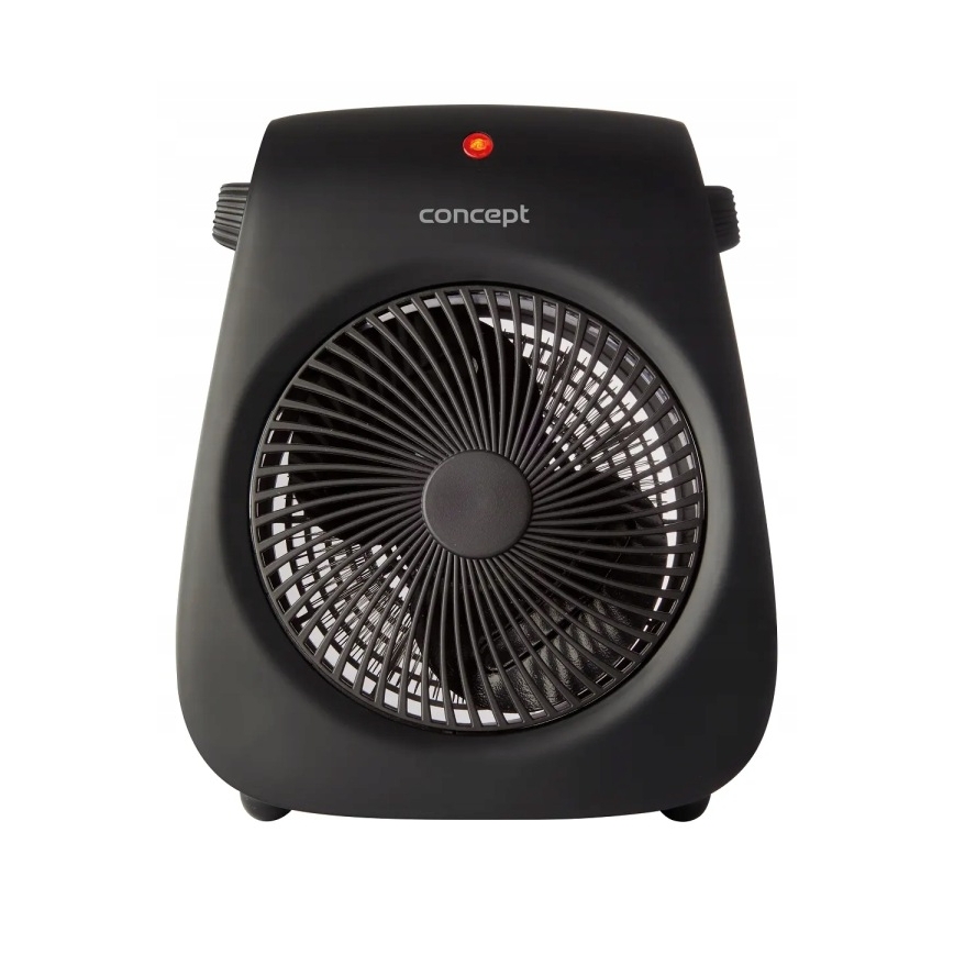 Concept vt7041 - Ventilator z grelnim telesom 1000/2000W/230V črna