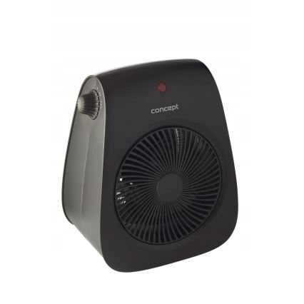 Concept vt7041 - Ventilator z grelnim telesom 1000/2000W/230V črna