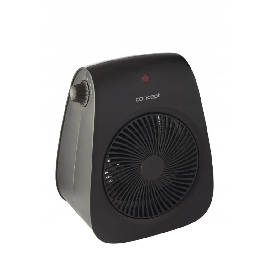 Concept vt7041 - Ventilator z grelnim telesom 1000/2000W/230V črna