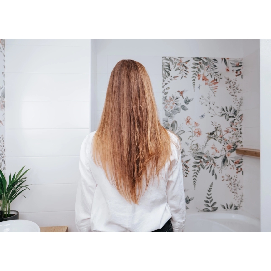 Concept VZ2110 - Ravnalnik za lase GLAM STYLE 48W/230V bela/rožnato zlata