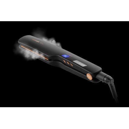 Concept VZ6010 - Parni likalnik las z LED zaslonom ELITE STEAM BOOST 54W/230V črna