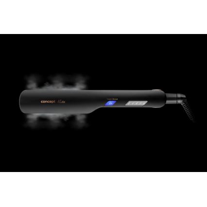 Concept VZ6010 - Parni likalnik las z LED zaslonom ELITE STEAM BOOST 54W/230V črna