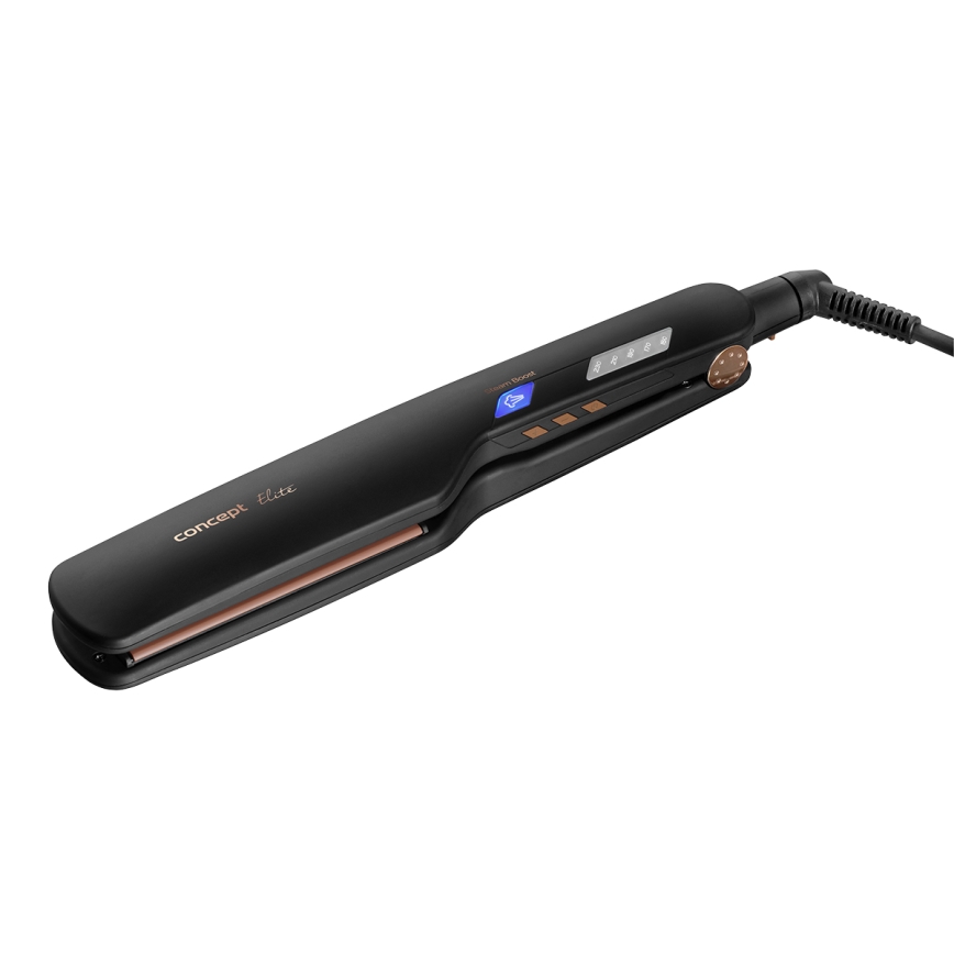 Concept VZ6010 - Parni likalnik las z LED zaslonom ELITE STEAM BOOST 54W/230V črna