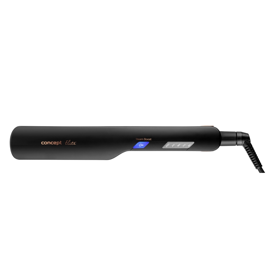 Concept VZ6010 - Parni likalnik las z LED zaslonom ELITE STEAM BOOST 54W/230V črna