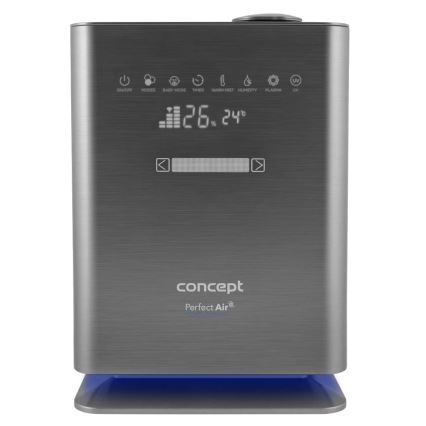 Concept ZV2021 - Vlažilec zraka z aroma difuzorjem PERFECT AIR SMART 4,6 l 110W/230V Wi‑Fi antracit + daljinski upravljalnik