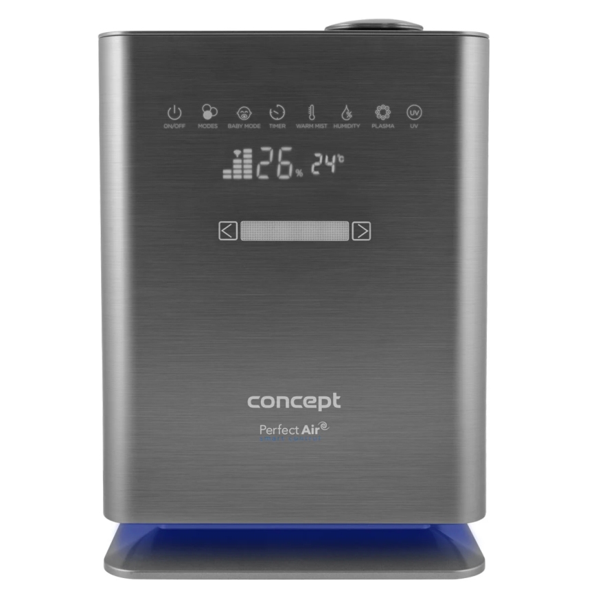 Concept ZV2021 - Vlažilec zraka z aroma difuzorjem PERFECT AIR SMART 4,6 l 110W/230V Wi‑Fi antracit + daljinski upravljalnik