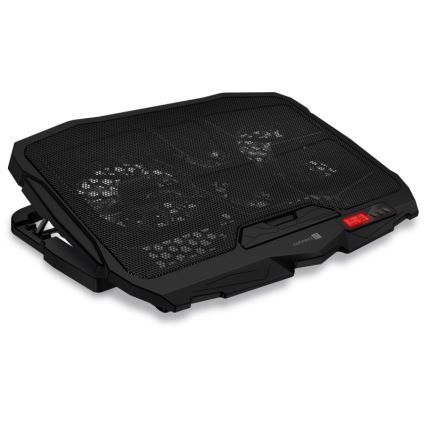 CONNECT IT CCP-2200-RD - Hladilna podloga za prenosnik 4x ventilator 2xUSB črna/rdeča