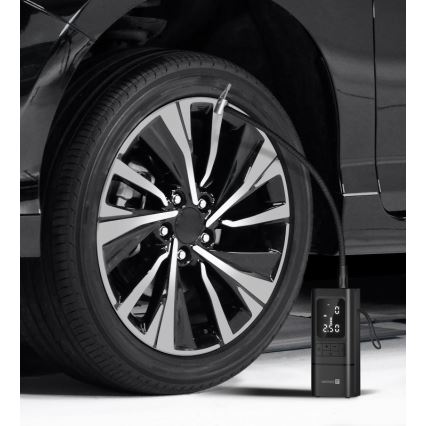 CONNECT IT CFF-4500-BK - Digitalni žepni kompresor AirFlow 80W/6000 mAh črn