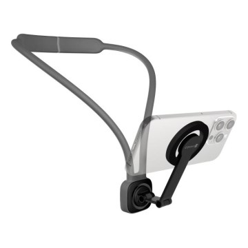 CONNECT IT CFF-6020-GY - Fleksibilen magnetni nosilec za telefon MagSafe za okoli vratu
