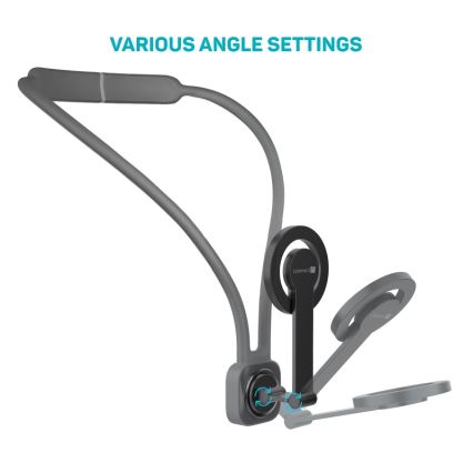 CONNECT IT CFF-6020-GY - Fleksibilen magnetni nosilec za telefon MagSafe za okoli vratu