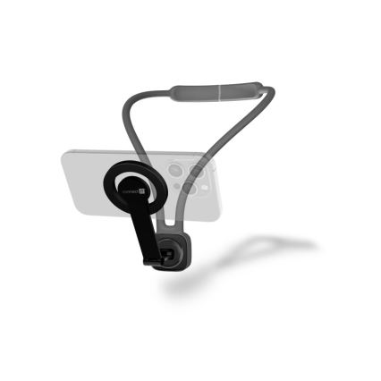 CONNECT IT CFF-6020-GY - Fleksibilen magnetni nosilec za telefon MagSafe za okoli vratu