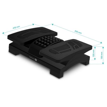 CONNECT IT CFH-4105-BK - Nastavljiv podstavek za noge črn