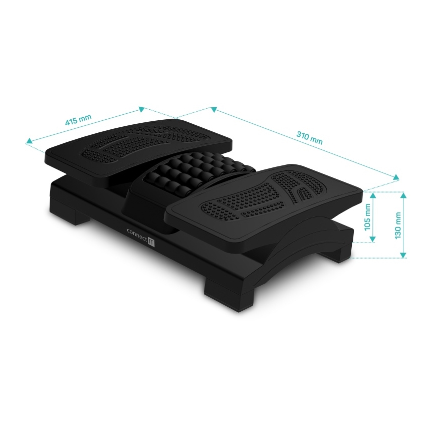 CONNECT IT CFH-4105-BK - Nastavljiv podstavek za noge črn