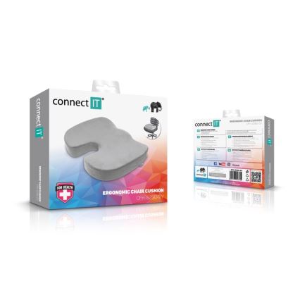 CONNECT IT CFH-5290-GY - Ergonomska blazina za stol siva