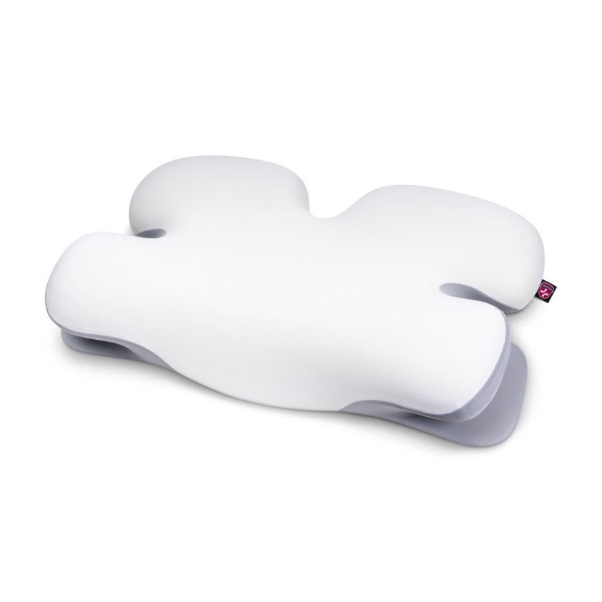 CONNECT IT CFH-6030-WH - Anatomska blazina Virgo bela/siva