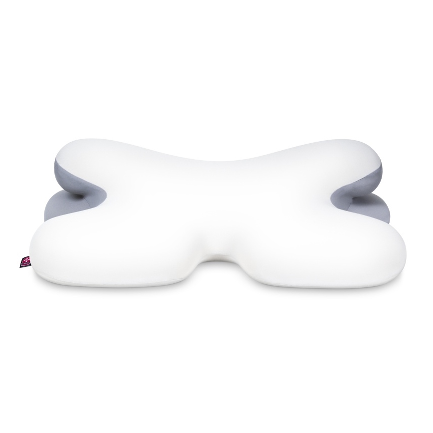 CONNECT IT CFH-6030-WH - Anatomska blazina Virgo bela/siva