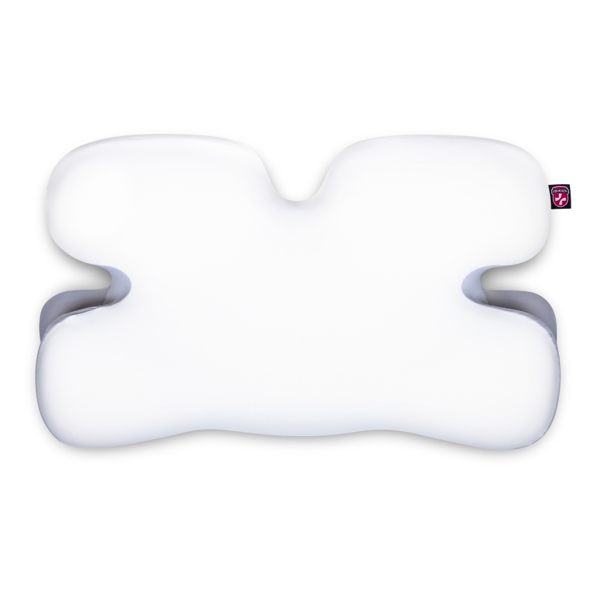 CONNECT IT CFH-6030-WH - Anatomska blazina Virgo bela/siva