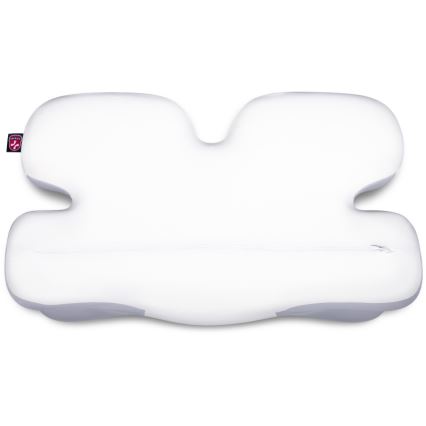 CONNECT IT CFH-6030-WH - Anatomska blazina Virgo bela/siva