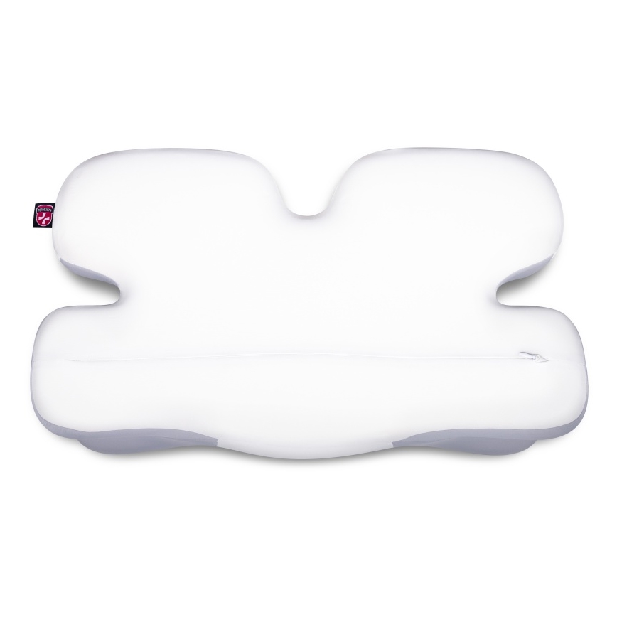 CONNECT IT CFH-6030-WH - Anatomska blazina Virgo bela/siva