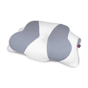 CONNECT IT CFH-6032-WH - Anatomska blazina Gemini bela/siva