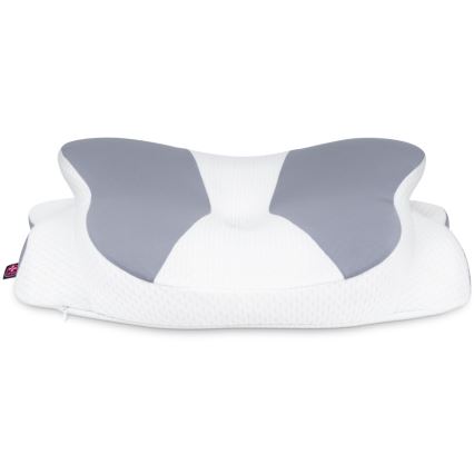 CONNECT IT CFH-6032-WH - Anatomska blazina Gemini bela/siva