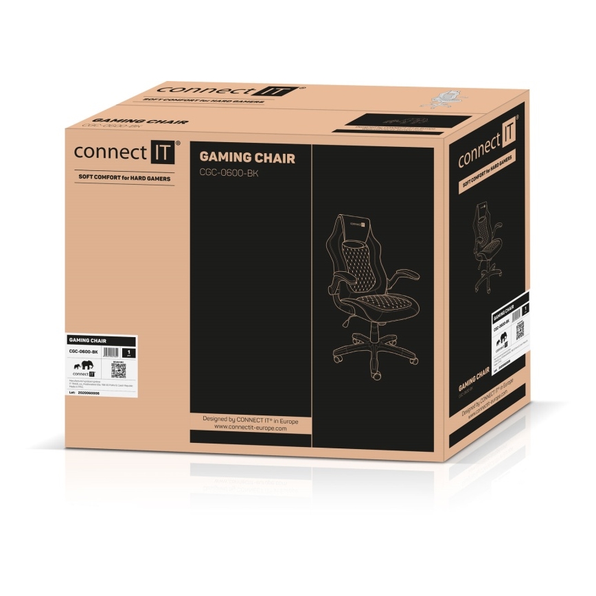 CONNECT IT CGC-0600-BK - Gaming stol Matrix Pro črna
