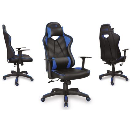 CONNECT IT CGC-0700-BL - Gaming stol LeMans Pro črna/modra