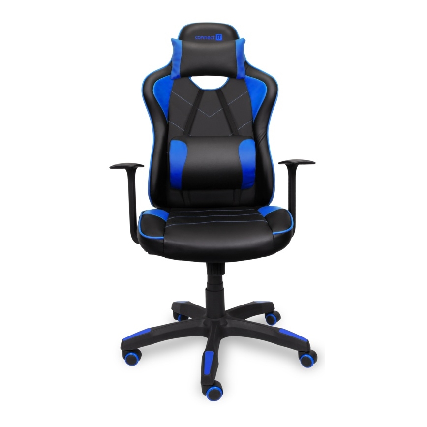 CONNECT IT CGC-0700-BL - Gaming stol LeMans Pro črna/modra